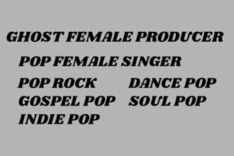 sing female parody dance pop pop rock edm pop k, pop indie pop singer songwriter