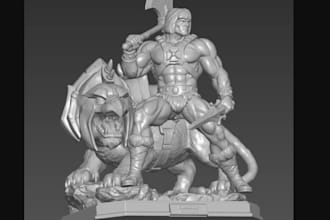 optimize3d for print,fdm miniature,bambu lab, pla 3d warharmmer,cosplay 3dstatue