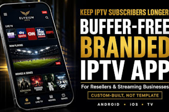 build a custom iptv app, iptv player, smart TV app, and ios iptv app
