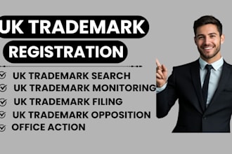 do UK trademark registration, via ukipo and office action