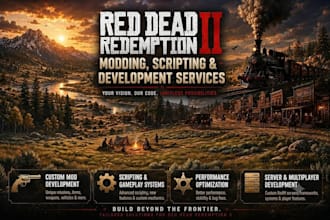 provide professional red dead redemption 2 modding, scripting and development