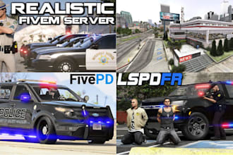 develop fivepd, lspdfr and nopixel inspired police rp server for fivem