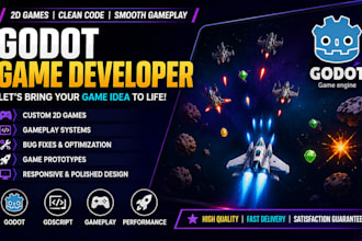 create a complete 2d godot game from scratch