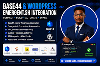 base44 base44 app to wordpress emergent sh integration emergent sh web app