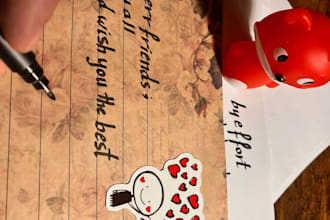 write and design a personal letter for you