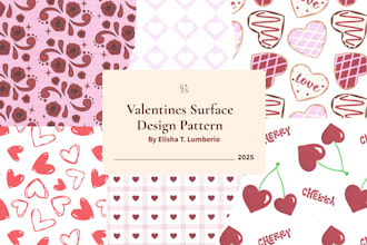create static creative visuals and surface design patterns