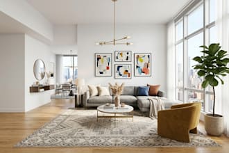 add virtual furniture to empty rooms for real estate listings