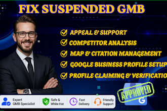 setup google my business fix suspended gmb business profile suspension fix