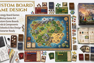 design board game card game tabletop game tarot cards and box art