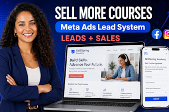 generate online course leads and grow sales with meta facebook and instagram ads