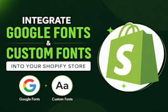 integrate google fonts and custom fonts into your shopify store