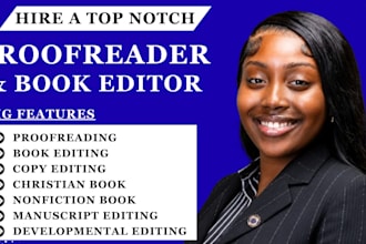 proofread christian book, nonfiction manuscript, fiction novel as book editor