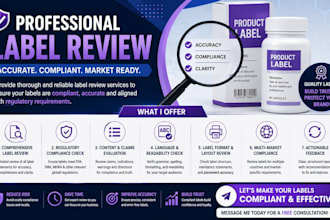 provide expert label review and product compliance service