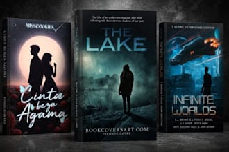 design romanctic sci fi book cover and adventure space opera book cover for KDP