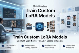 train a custom lora model and comfyui workflow