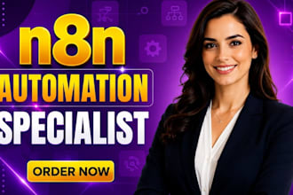 develop n8n automation, ai automation, n8n ai agent or n8n workflow