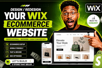 design redesign wix ecommerce website wix store wix landing page wix studio