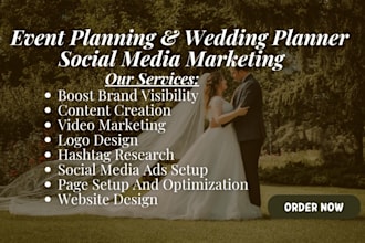 be your event planning social media marketing manager for wedding planner