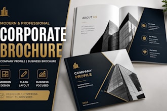 design modern corporate brochure company profile business brochure