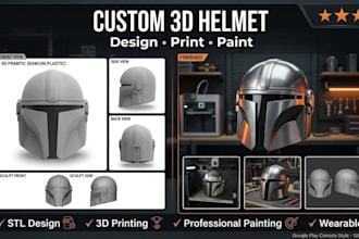 3d print and paint custom 3d mask cosplay mask 3d helmet wearable cosplay print
