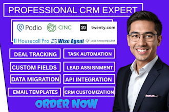 setup podio cinc crm twenty crm housecallpro wise agent less annoying crm