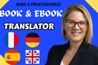 edit translate from english to spanish german, layout design with native fluency