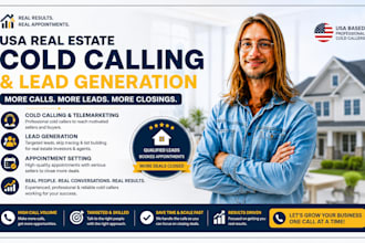 do USA real estate cold calling skip tracing telemarketing appointment setting