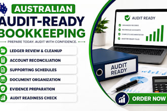 prepare your australian bookkeeping records for audit and year end review