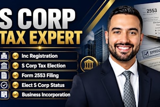 do inc registration, s corp tax election, elect s corp status and file form 2553