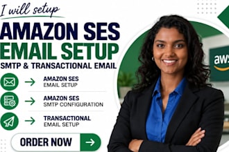 setup amazon ses email setup amazon ses SMTP amazon ses transactional email