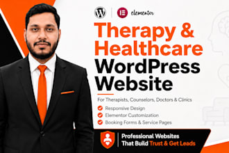 design therapy counseling and healthcare wordpress website