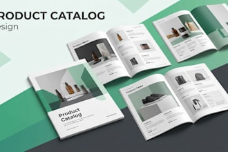 design modern product catalog, lookbook, magazine layout and booklet for brands