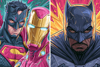 comic book, comic illustration, comic graphic novel