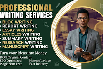 seo article writing, blog post writing and content writing