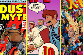 draw, vintage retro comic illustration, comic book cover, pop art, posters
