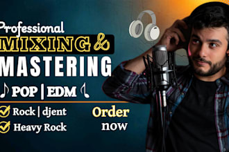 do mixing and mastering for edm, pop, rock music as a mixing engineer
