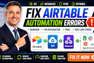 fix airtable webhook API integration broken automation sync rate limit error