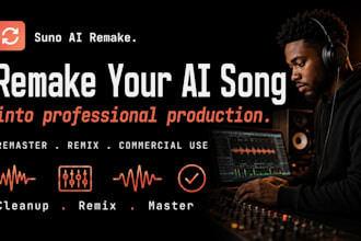recreate and remake your suno ai song into professional quality