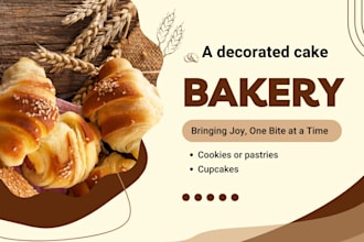 bake custom cakes, cupcakes, cookies, and delicious bakery treats