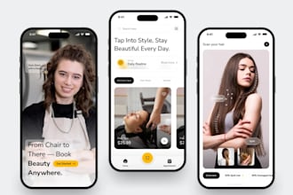 develop online booking barber app, salon appointment app, hairline mobile app