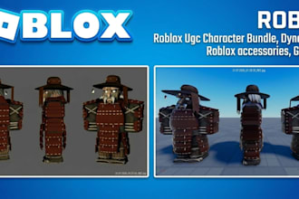 do ugc characters 3d roblox ugc character bundles  roblox dynamic head and hair