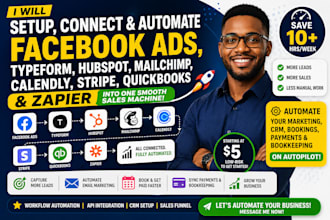 facebook ads typeform hubspot mailchimp calendly stripe quickbooks zapier