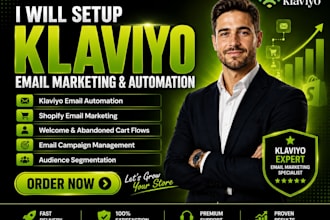 setup klaviyo email marketing email automation email flow shopify email campaign