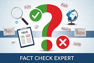 do fact check research for presentation and blog writing