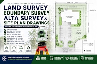 do land survey, boundary survey, alta survey and site plan drawings