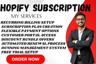 setup shopify subscription via recharge loop skio bold seal paywhirl appstle