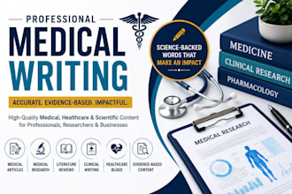 write professional medical, healthcare, and research content