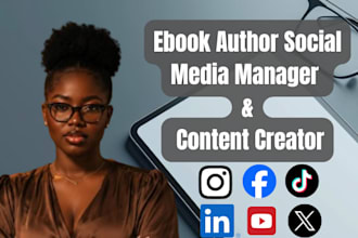 be your book author social media manager and content creator
