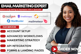 setup mailbluster mailmeteor smartreach emailoctopus mailgun email marketing