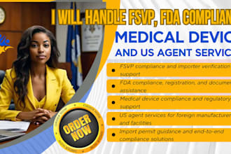 do fsvp fda compliance medical device US agent service